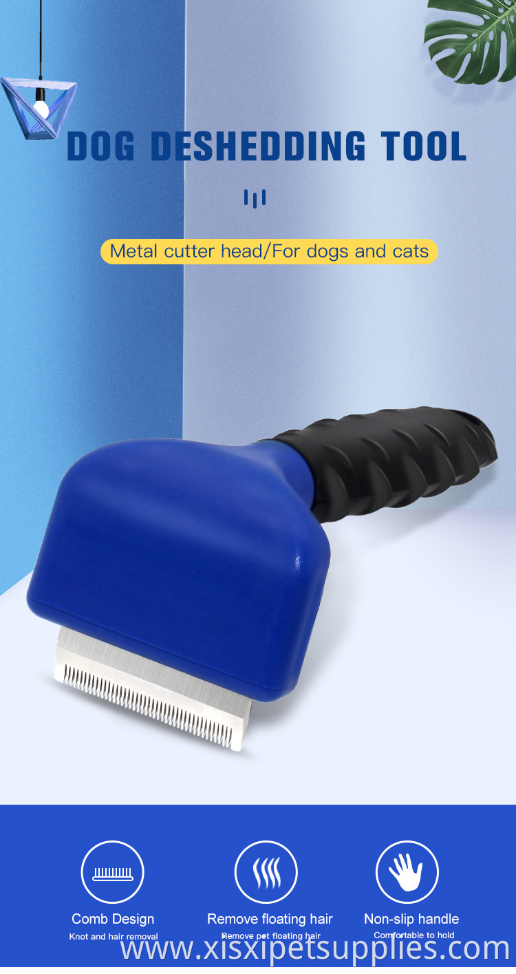 Factory Wholesale Dog Grooming Deshedding Comb Pet Dog Deshedding Tool